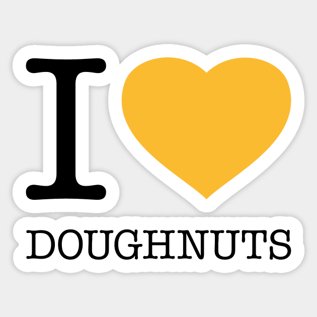 I LOVE DOUGHNUTS Sticker by eyesblau